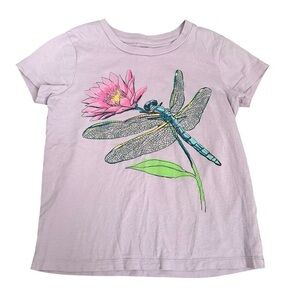 Peek Lavender Tee with Dragonfly and Flower